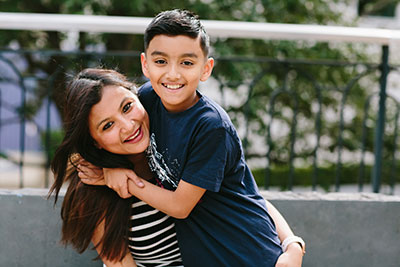 Arnav y su madre