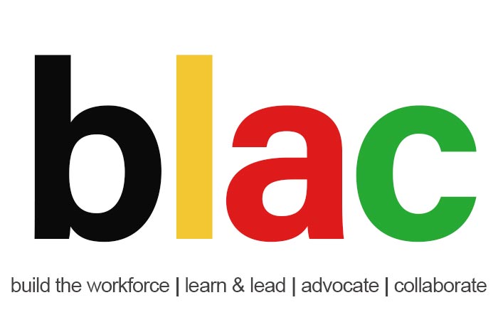 Logotipo de BLAC (Construir, liderar y aprender, defender y colaborar)
