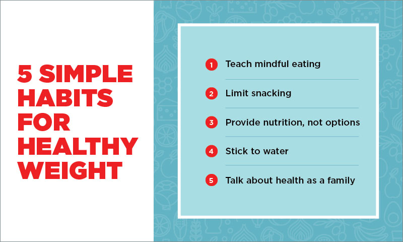 5 simple habits for healthy weight