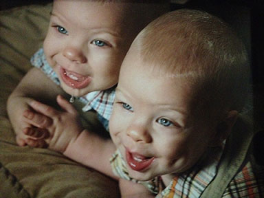 Jack y Luke de bebés